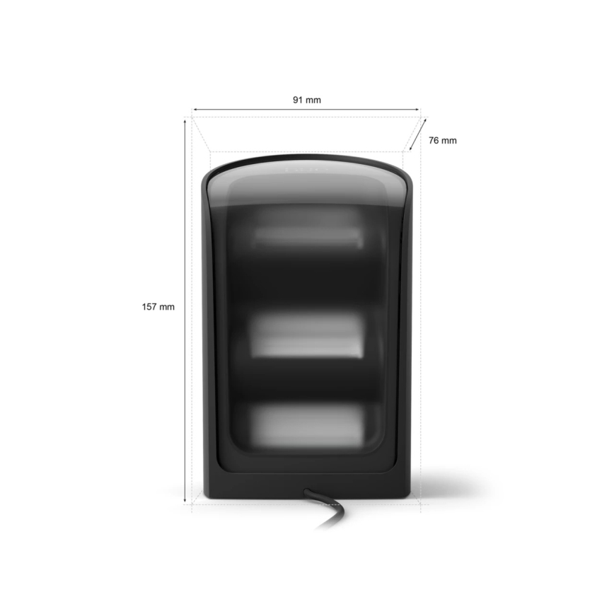 Philips - Set mit 2x dimmbaren LED RGBW-Projektionsleuchten Hue PLAY LED/20W/230V 2000–6500K schwarz