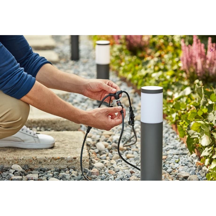 Philips - SET 3x LED Außenleuchte GARDENLINK LED/24W/230V 2700K IP44