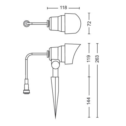 Philips - SET 3x LED Außenstrahler LED/6W/230V 2700K IP44
