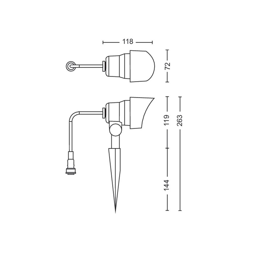 Philips - SET 3x LED Außenstrahler LED/6W/230V 2700K IP44