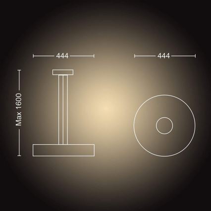 Philips - LED dimmbare Hängeleuchte an Seil FAIR LED/33,5W/230V 2200-6500K + Fernbedienung