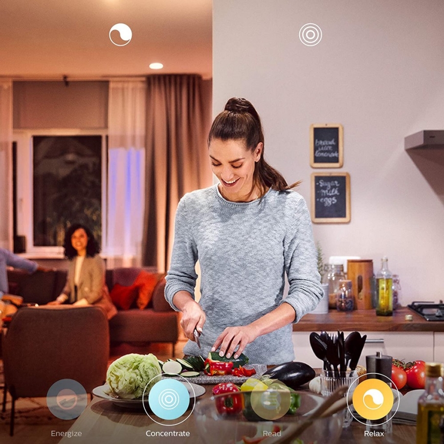 Philips - LED dimmbare Lampe Hue WELLNESS 1xE27/8,5W/230V + Fernbedienung