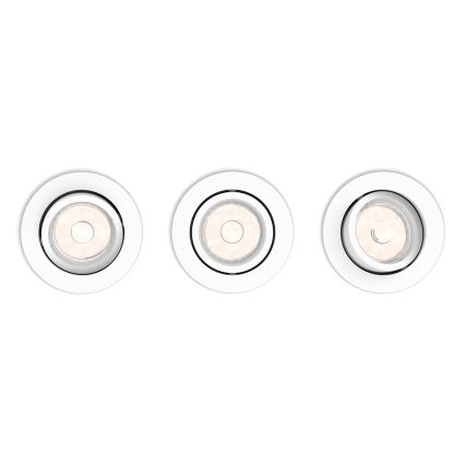 Philips 50393/31/PN - SET 3x Untersichtsleuchte DONEGAL 3xGU10/5,5W/230V