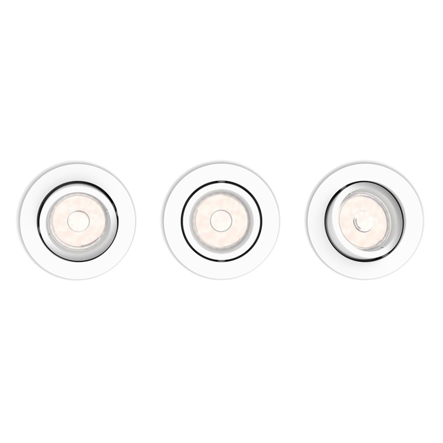 Philips 50393/31/PN - SET 3x Untersichtsleuchte DONEGAL 3xGU10/5,5W/230V