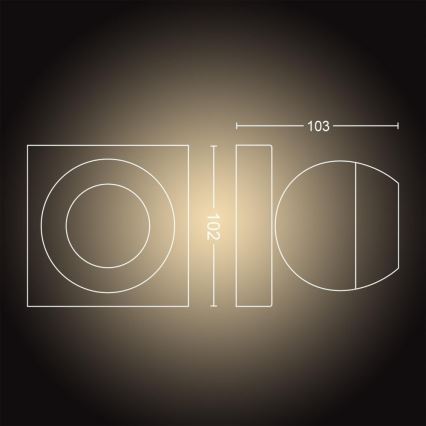Philips - LED dimmbares Spotlicht Hue BUCKRAM 1xGU10/5W/230V + Fernbedienung
