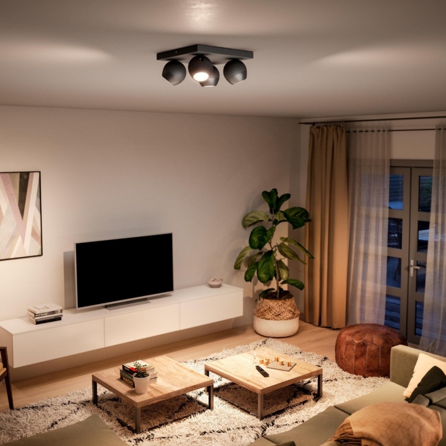 Philips - LED dimmbare Einbauleuchte Hue BUCKRAM 4xGU10/5W/230V + Fernbedienung