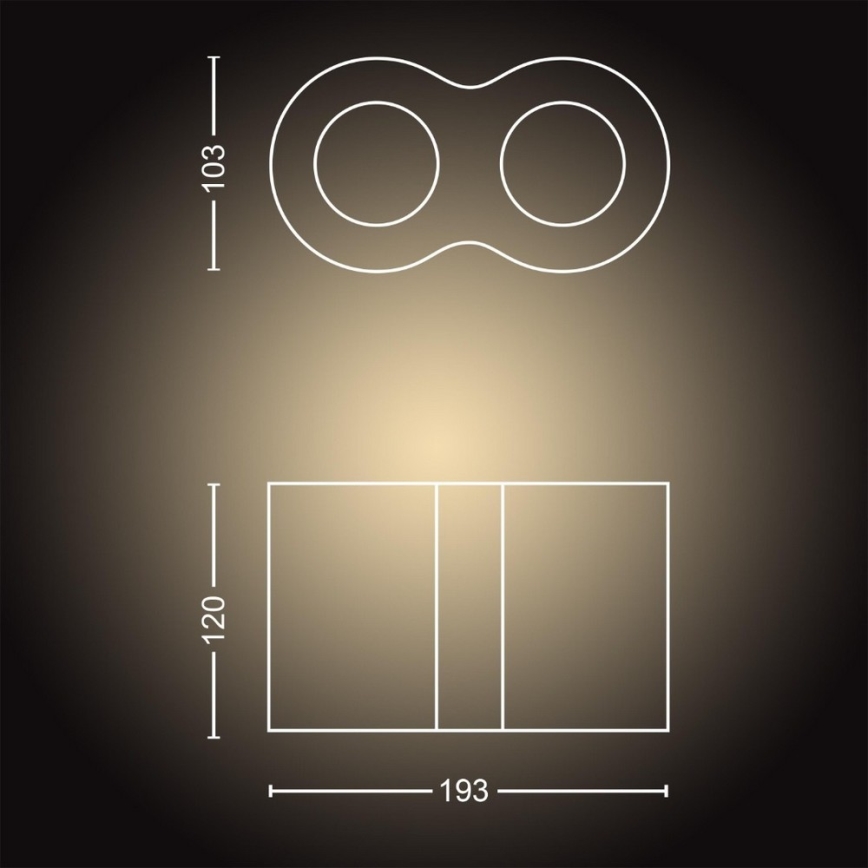 Philips - LED dimmbares Leuchtmittel Hue PILLAR 2xGU10/5W/230V + Fernbedienung