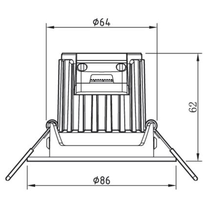 Philips - LED dimmbares Badezimmerleuchte ABROSA 1xLED/9W/230V IP44