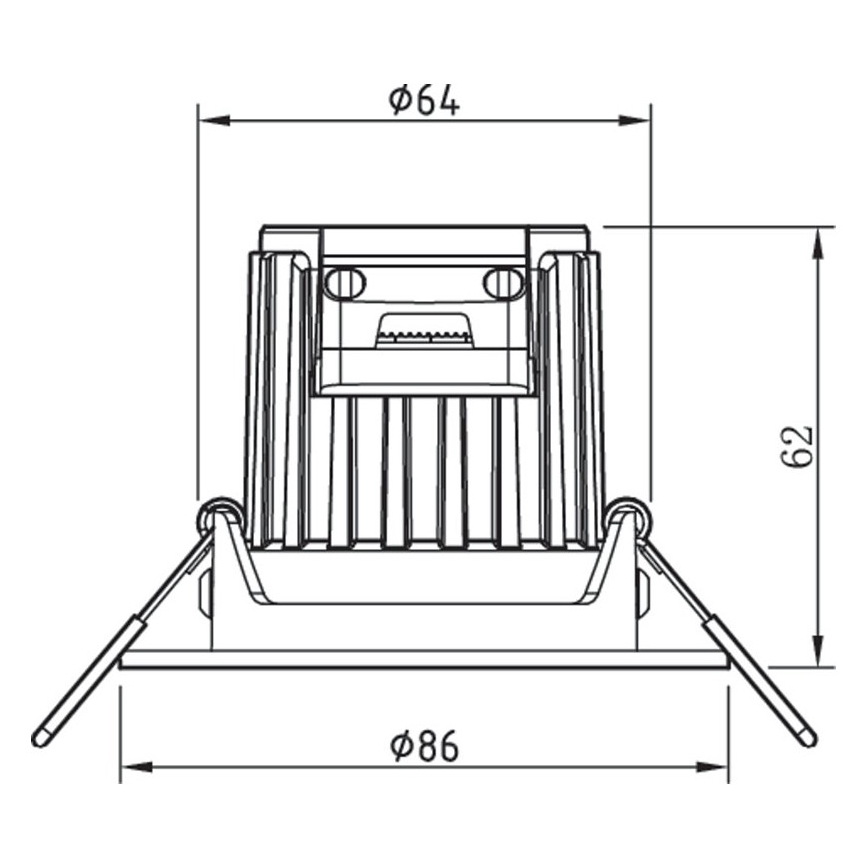 Philips - LED dimmbares Badezimmerleuchte ABROSA 1xLED/9W/230V IP44