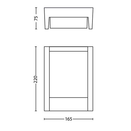 Philips - LED Außenwandleuchte LED/3,8W/230V 3000K IP44