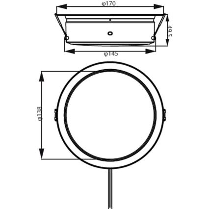 Philips - LED Einbauleuchte LED/6,5W/230V 3000K