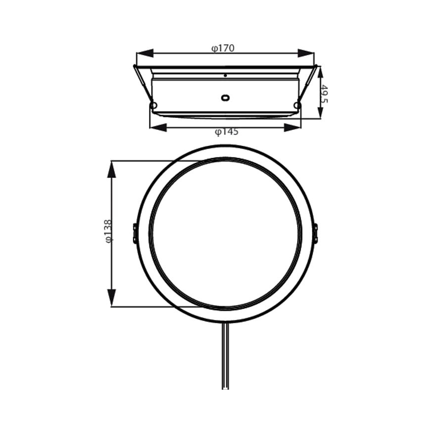 Philips - LED Einbauleuchte LED/6,5W/230V 3000K