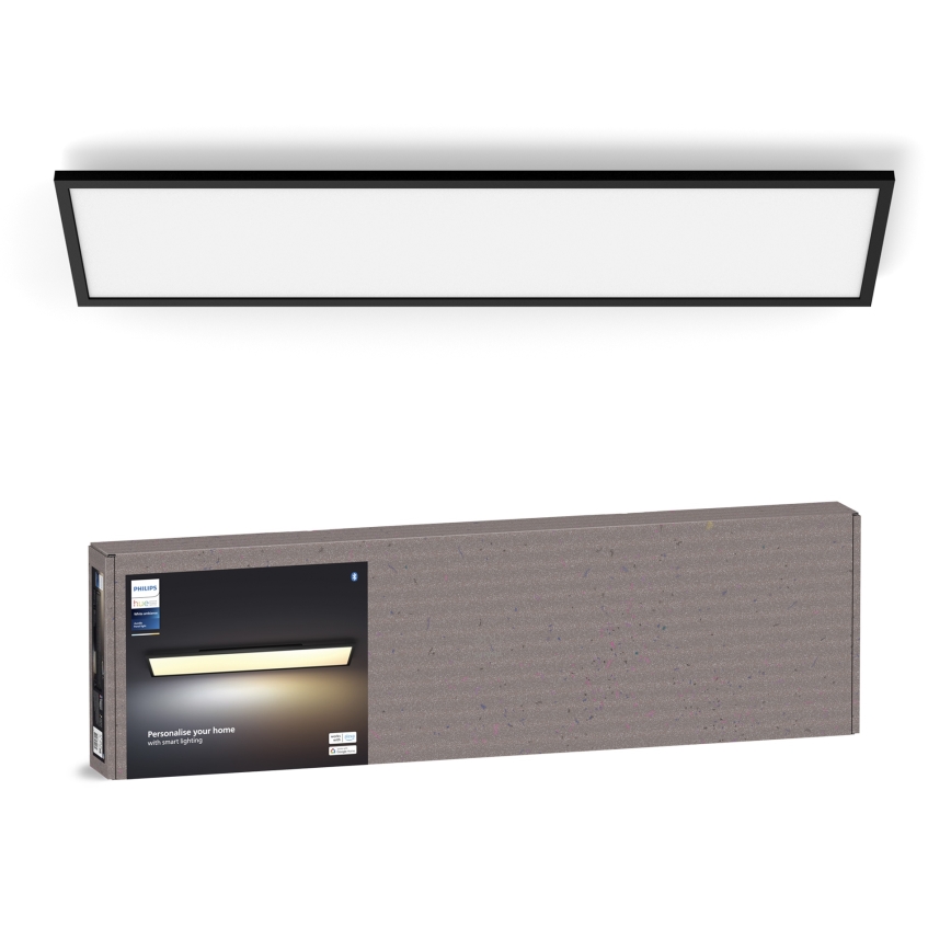 Philips - Dimmbare LED-Deckenleuchte Hue AURELLE LED/39W/230V 2200-6500K 120x30 cm schwarz