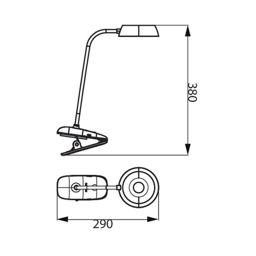 Philips - Dimmbare LED-Leuchte mit Klemme DONUTCLIP LED/3W/5V 1200 mAh CRI 90 rosa