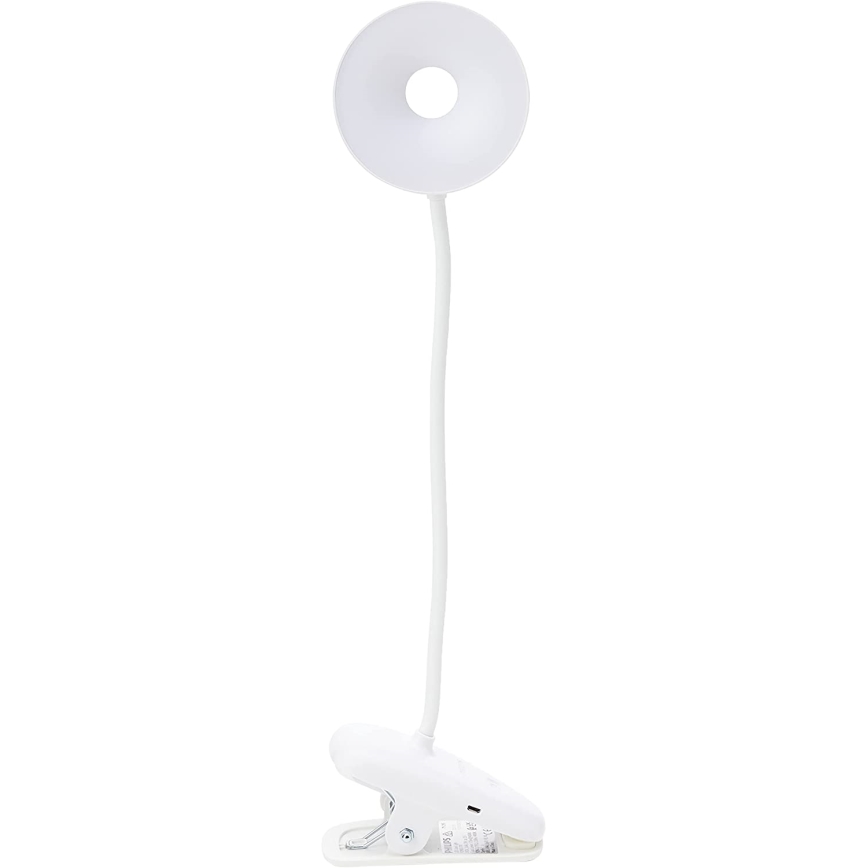 Philips - Dimmbare LED-Leuchte mit Klemme DONUTCLIP LED/3W/5V 1200 mAh CRI 90 weiß