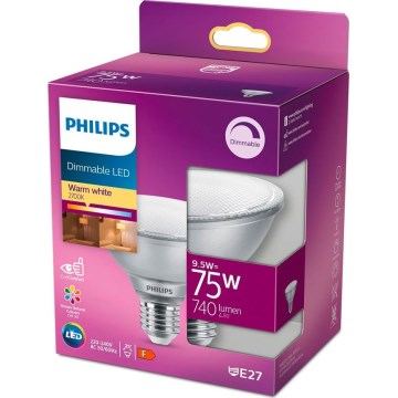 Philips dimmbares LED-Leuchtmittel E27/9,5W/230V 2700K