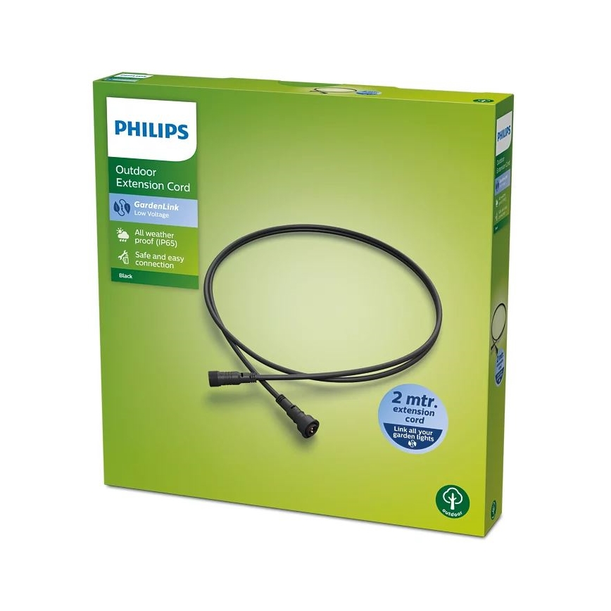 Philips - Außenverlängerungskabel 2m IP65