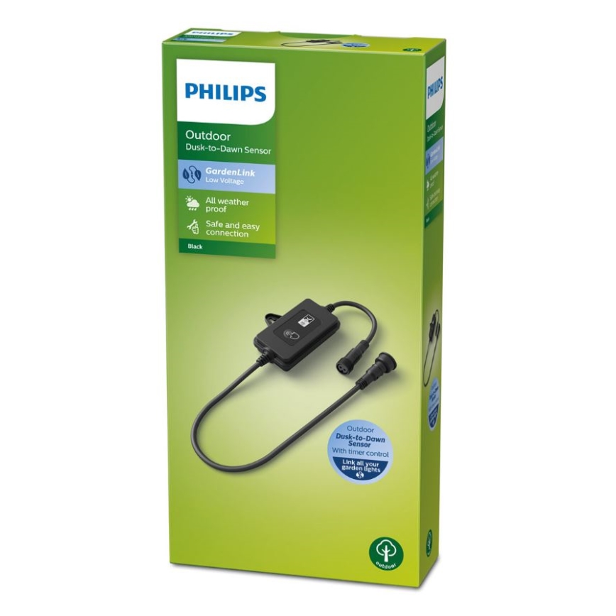 Philips - Außen-Dämmerungssensor mit Zeitschaltuhr IP44