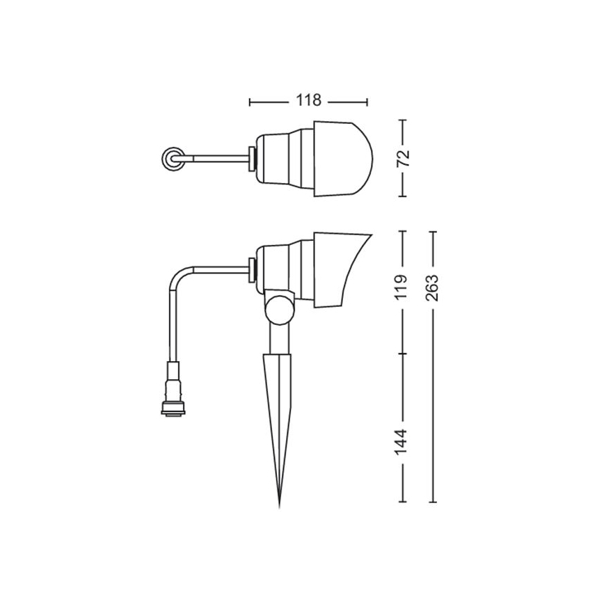 Philips - LED Außenstrahler LED/6W/12V 4000K IP44