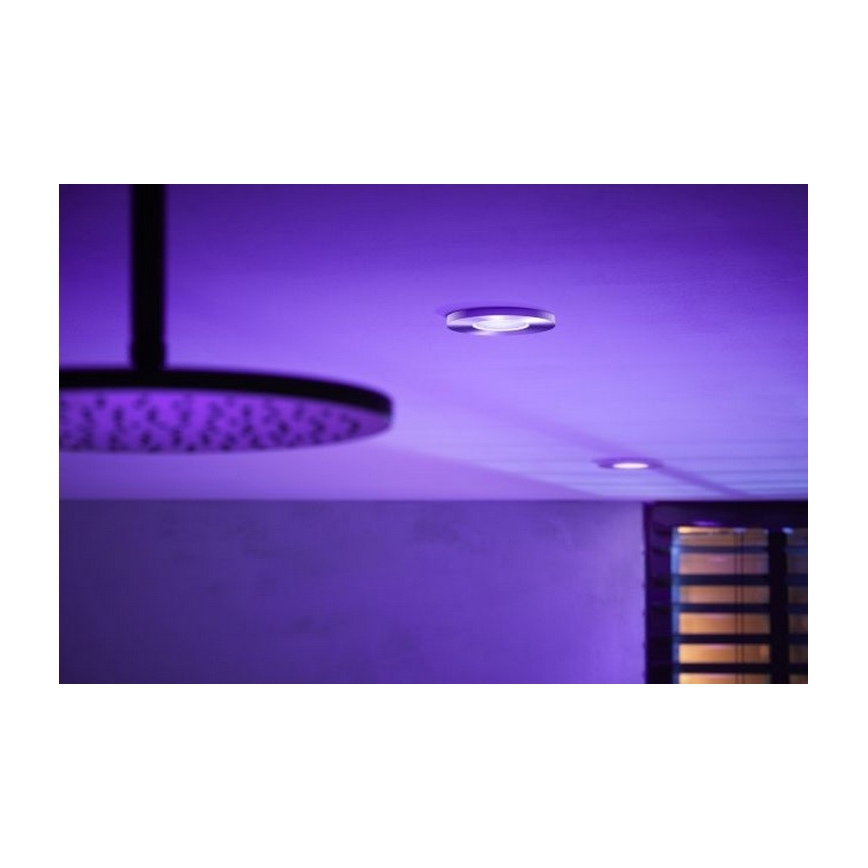 Philips - SET 3x LED RGB dimmbare Badezimmerleuchte Hue XAMENTO 1xGU10/5,7W/230V IP44 2000-6500K
