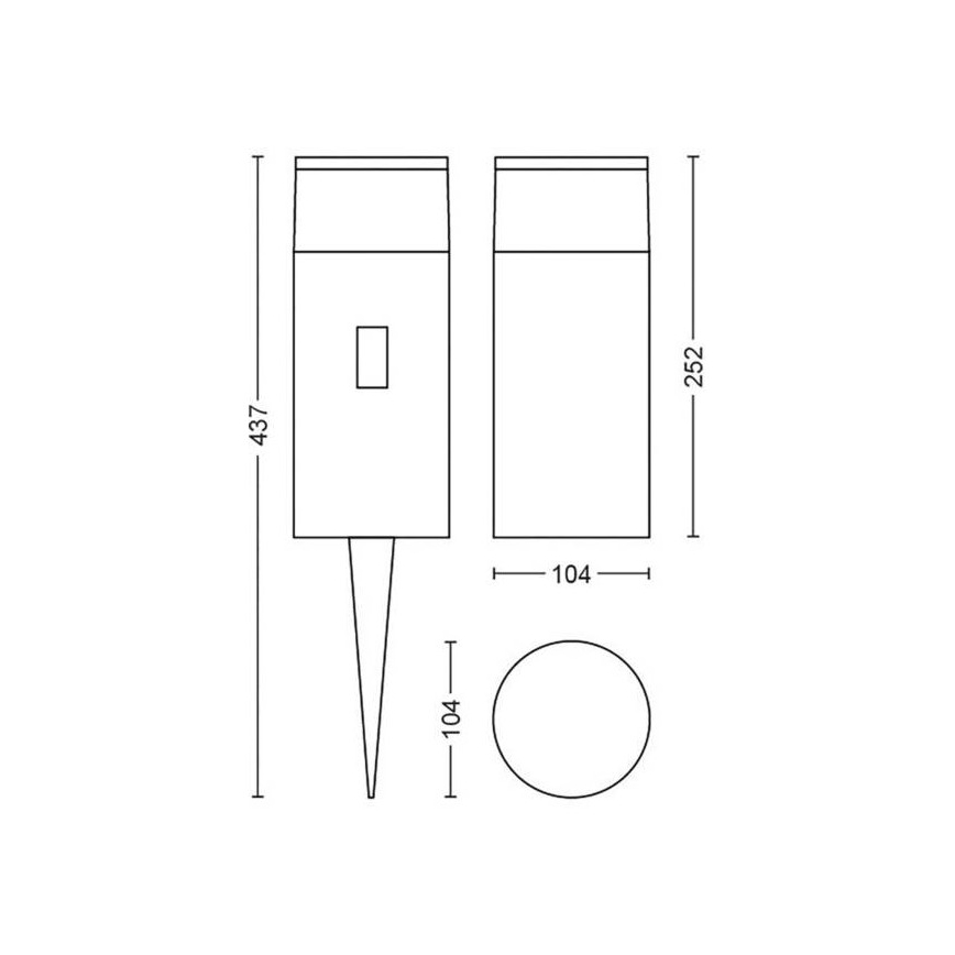 Philips - LED RGB dimmbare Außenleuchte Hue CALLA LED/8W/24V IP65