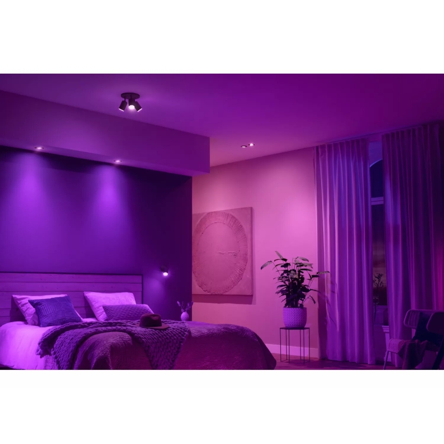 Philips - SET 3x dimmbare LED RGBW Einbauleuchten Hue CENTURA 1xGU10/4,2W/230V 2000-6500K