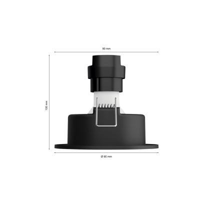 Philips - SET 3x dimmbare LED RGBW Einbauleuchten Hue CENTURA 1xGU10/4,2W/230V 2000-6500K
