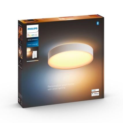 Philips - LED dimmbare Deckenleuchte Hue LED/33,5W/230V 2200-6500K Ø 425 mm Weiß + Fernbedienung