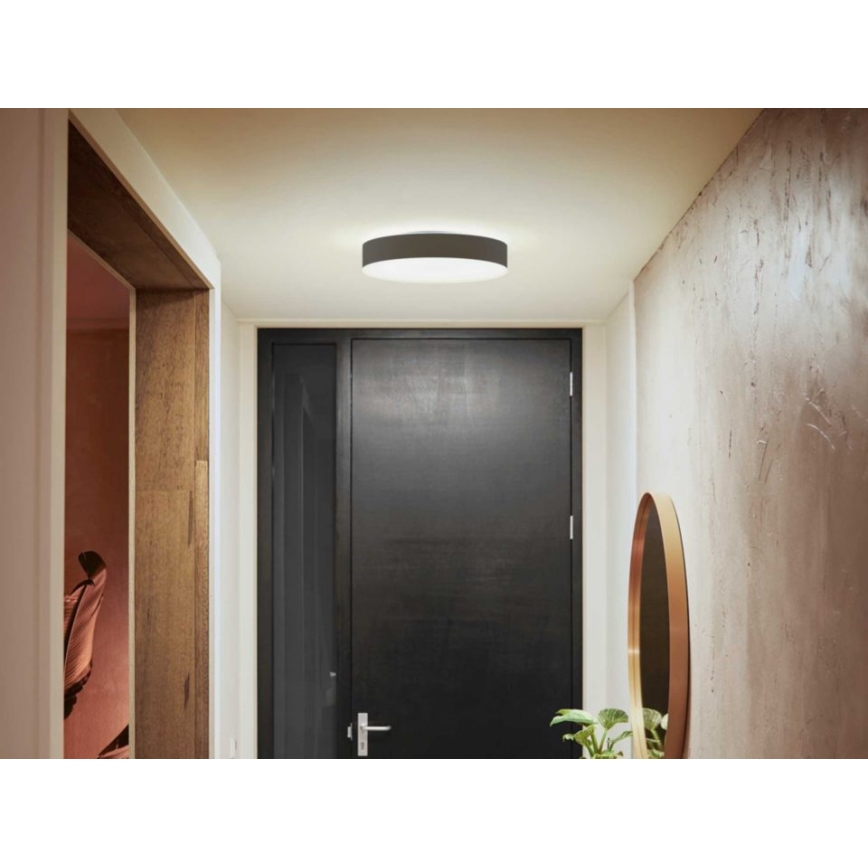 Philips - LED dimmbare Deckenleuchte Hue LED/19,2W/230V 2200-6500K Ø 381 mm schwarz + Fernbedienung