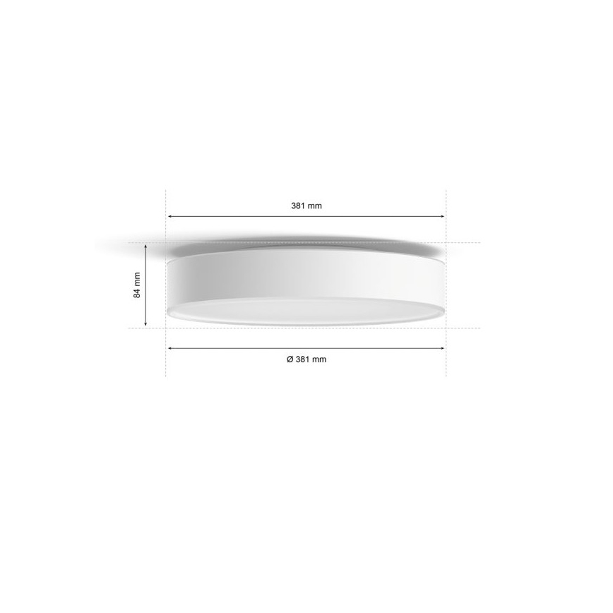 Philips - LED dimmbare Deckenleuchte Hue LED/19,2W/230V 2200-6500K Ø 381 mm weiß + Fernbedienung