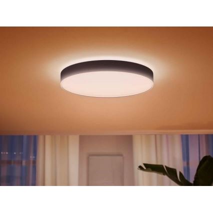 Philips - LED dimmbare Deckenleuchte Hue LED/48W/230V 2200-6500K Ø 551 mm schwarz + Fernbedienung