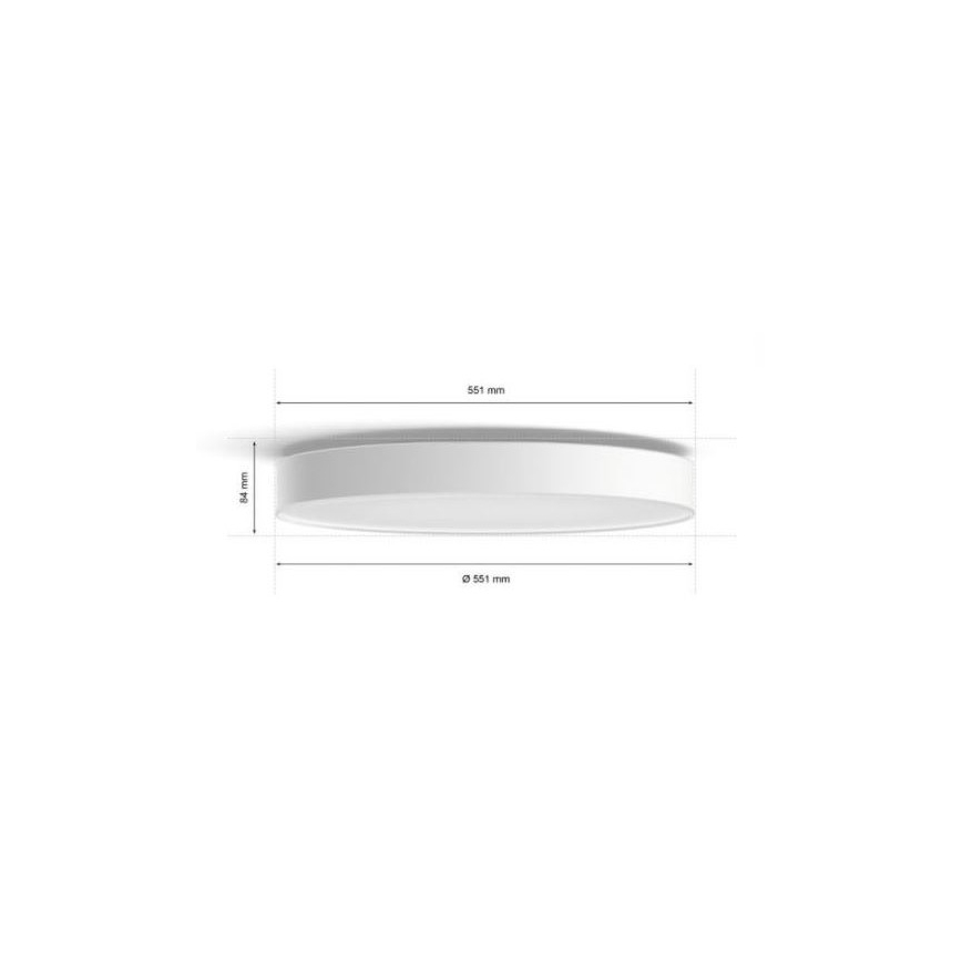 Philips - LED dimmbare Deckenleuchte Hue LED/48W/230V 2200-6500K Ø 551 mm weiß + Fernbedienung