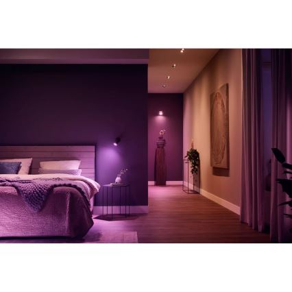 Philips - LED RGBW dimmbares Einbauleuchte Hue FUGATO 1xGU10/4,2W/230V 2000-6500K schwarz