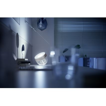 Philips - LED RGB dimmbare Tischlampe Hue IRIS LED/8,2W/230V 2000-6500K silber