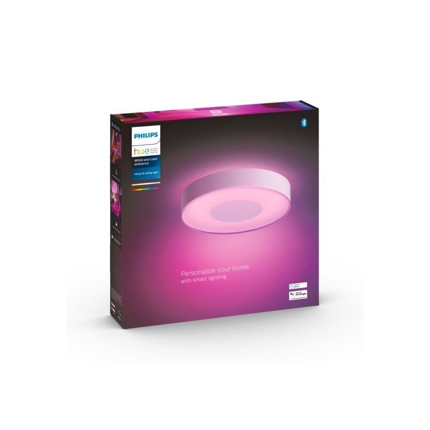 Philips - LED RGB dimmbares Deckenleuchte Hue INFUSE LED/33,5W/230V 2000-6500K Ø 381 mm weiß