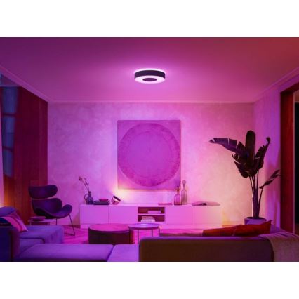 Philips - LED RGB dimmbares Deckenleuchte Hue INFUSE LED/33,5W/230V 2000-6500K Ø 381 mm schwarz