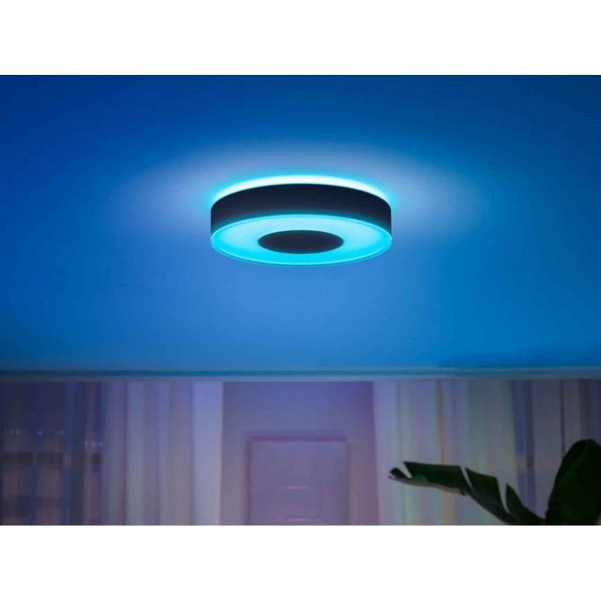 Philips - LED RGB dimmbares Deckenleuchte Hue INFUSE LED/33,5W/230V 2000-6500K Ø 381 mm schwarz