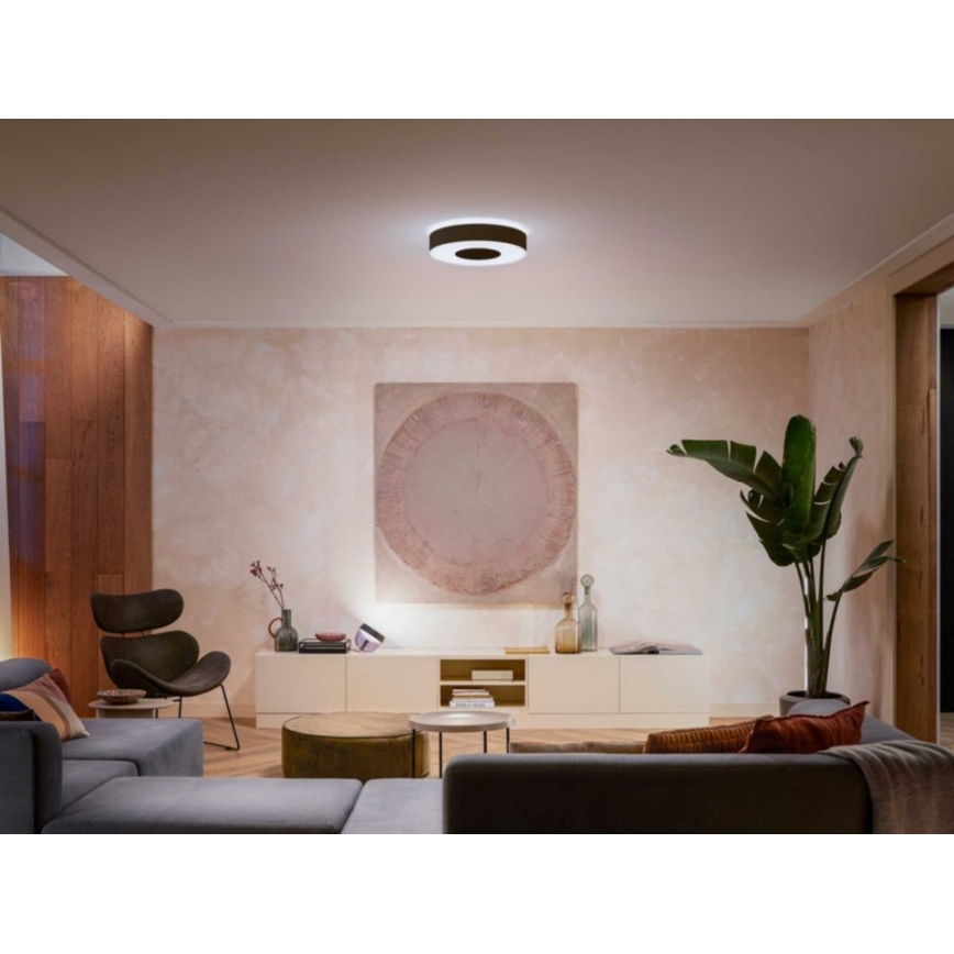 Philips - LED RGB dimmbares Deckenleuchte Hue INFUSE LED/33,5W/230V 2000-6500K Ø 381 mm schwarz