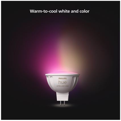 LED RGBW dimmbare Philips Hue White and Color Ambiance GU5,3/MR16/6,3W/12V 2000-6500K Lampe