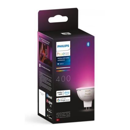 LED RGBW dimmbare Philips Hue White and Color Ambiance GU5,3/MR16/6,3W/12V 2000-6500K Lampe