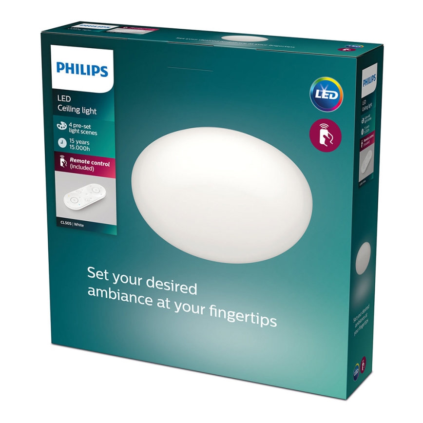 Philips - LED dimmbare Deckenleuchte 1xLED/23W/230V mit Fernbedienung