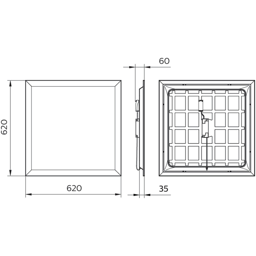 Philips - LED-Panel für abgehängte Decken PROJECTLINE LED/36W/230V 62x62 cm