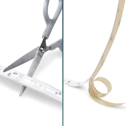 Philips - LED RGBW Dimmbare Strip 5m LED/12W/230V + Fernbedienung
