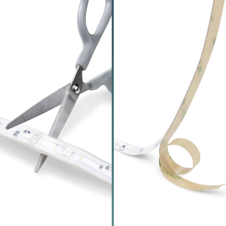 Philips - LED RGBW Dimmbare Strip 5m LED/12W/230V + Fernbedienung