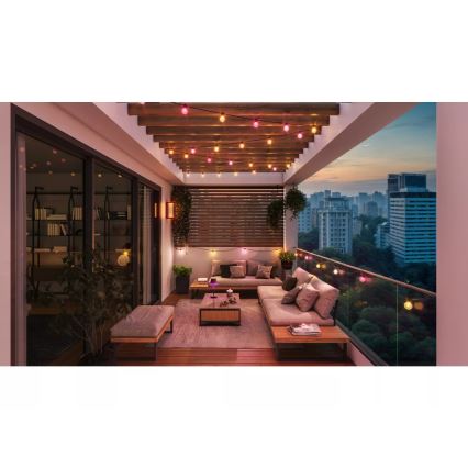 Philips - LED RGBW dimmbar Außen-Lichterkette Hue FESTAVIA 20xLED 14m IP65