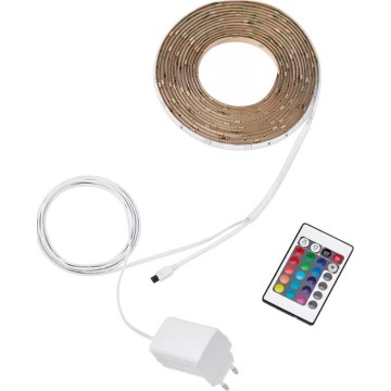 Philips - LED RGBW Dimmbare Strip 5m LED/12W/230V + Fernbedienung