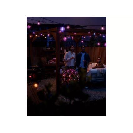 Philips - LED RGBW verlängerbare, dimmbare Außen-Lichterkette Hue FESTAVIA, 10×LED, 7 m, IP65