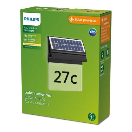 Philips - LED-Solar-Hausnummer ENKARA LED/0,2W/3,7V 1800 mAh IP44