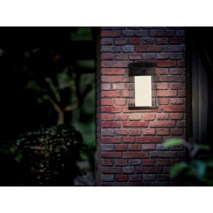 Philips - LED Solar-Wandleuchte mit Bewegungs- und Dämmerungssensor JUDA LED/3,2W/3,7V 2600 mAh 4000K IP44