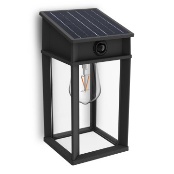 Philips - LED-Solar-Wandleuchte mit Bewegungs- und Dämmerungssensor GERI LED/3,2W/3,7V 2600 mAh 2700K IP44